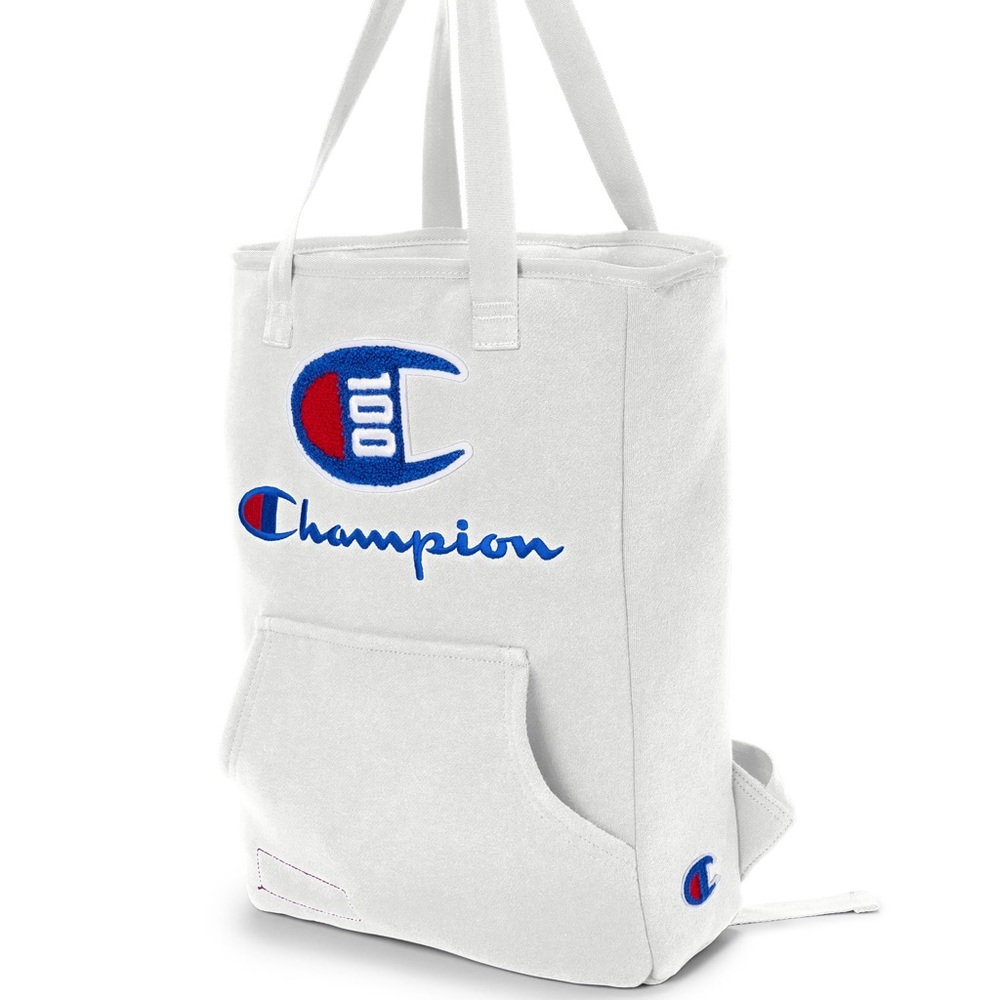 CHAMPION: Hoodie Convertible Tote Backpack
